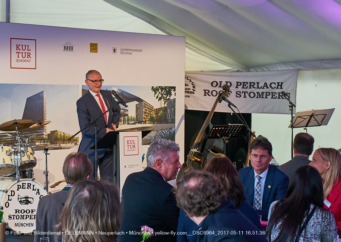 11. Mai 2017 - Grundsteinlegung für die LOGE und dem Kulturquadrat in Neuperlach